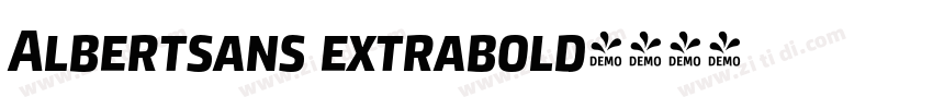 Albertsans extrabold字体转换